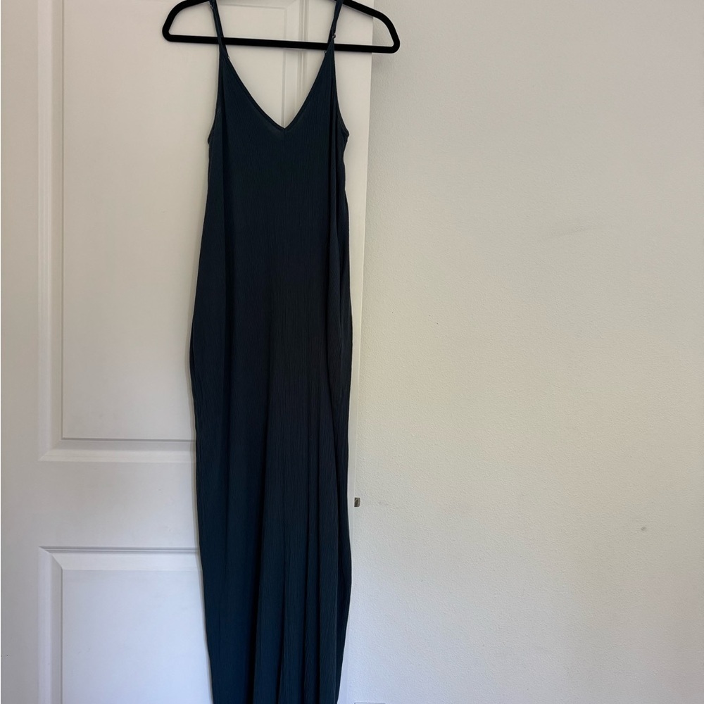 NEW Love Stitch women’s gauze crinkle cocoon style strap maxi dress size M L